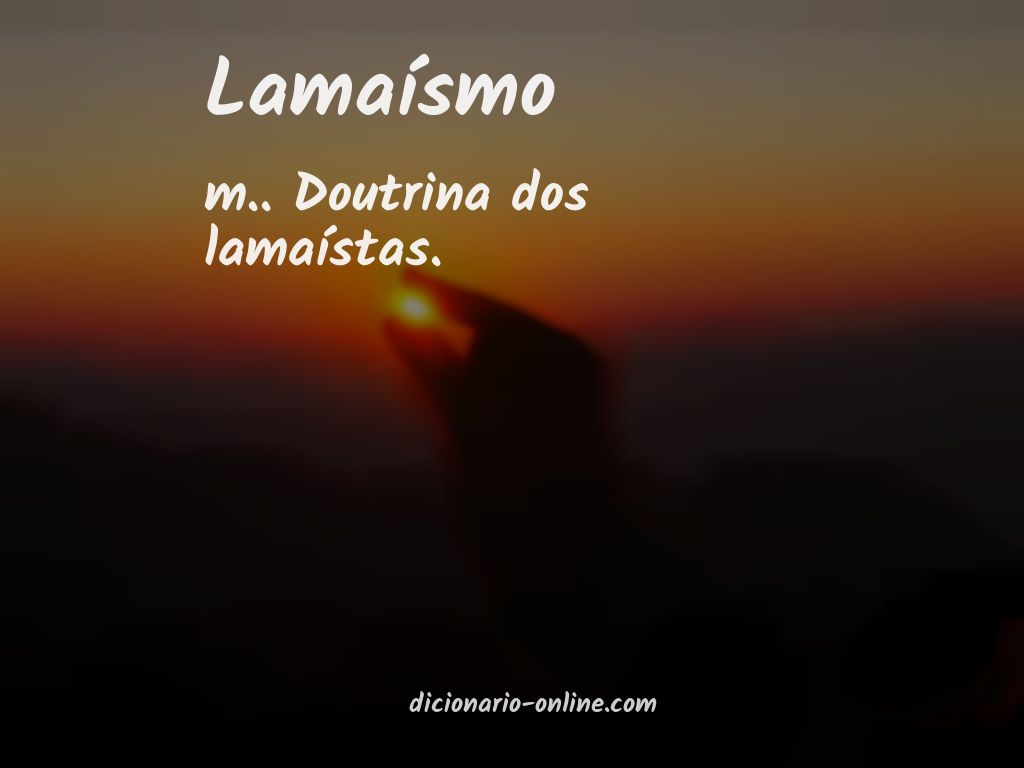 Significado de lamaísmo