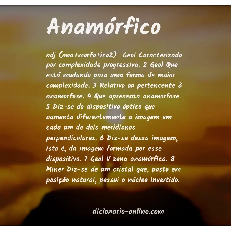 Significado de anamórfico