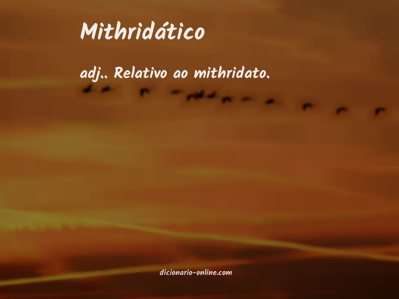 Significado de mithridático