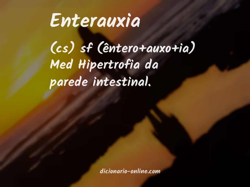 Significado de enterauxia