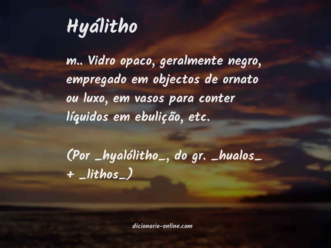 Significado de hyálitho