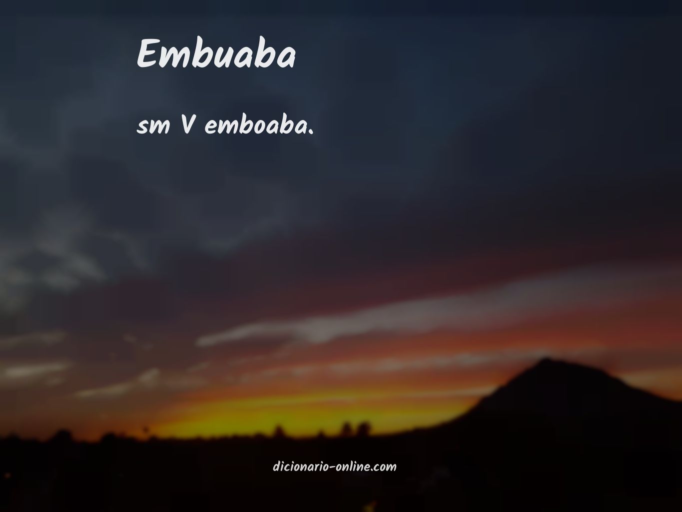 Significado de embuaba