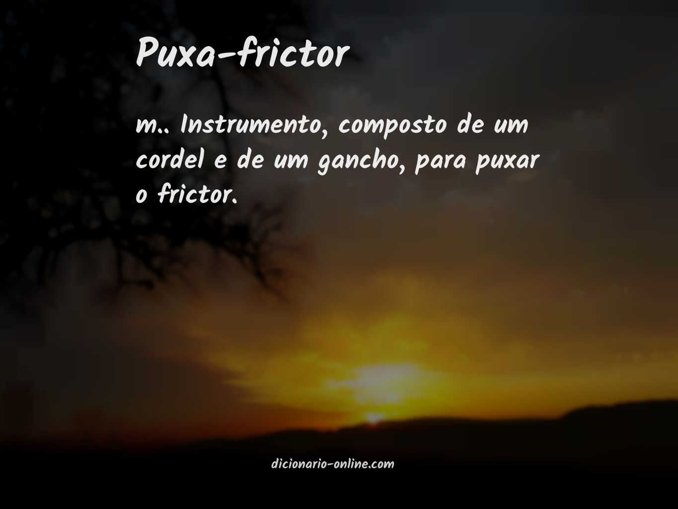 Significado de puxa-frictor