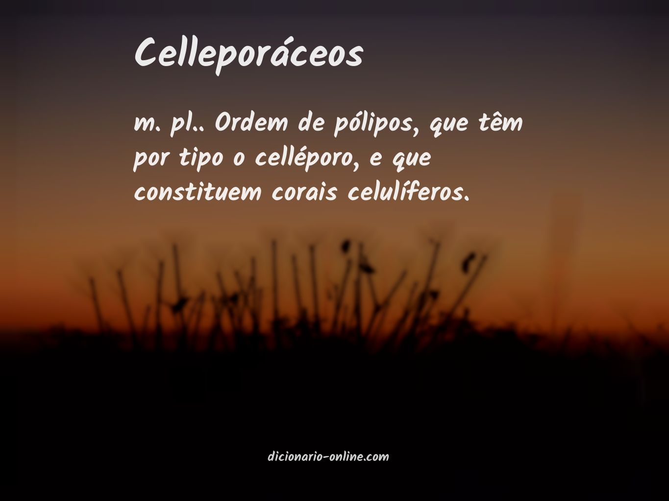 Significado de celleporáceos