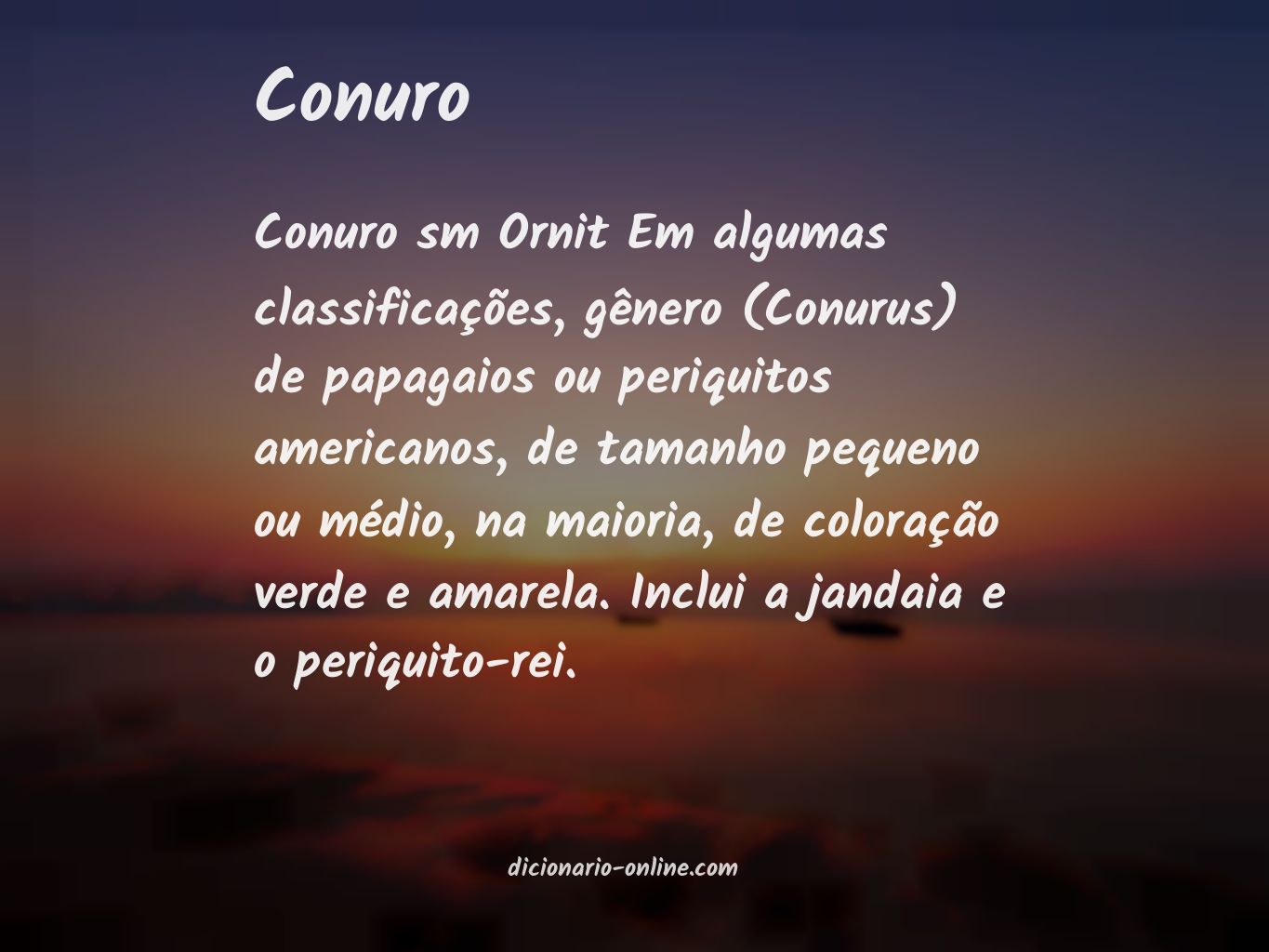 Significado de conuro