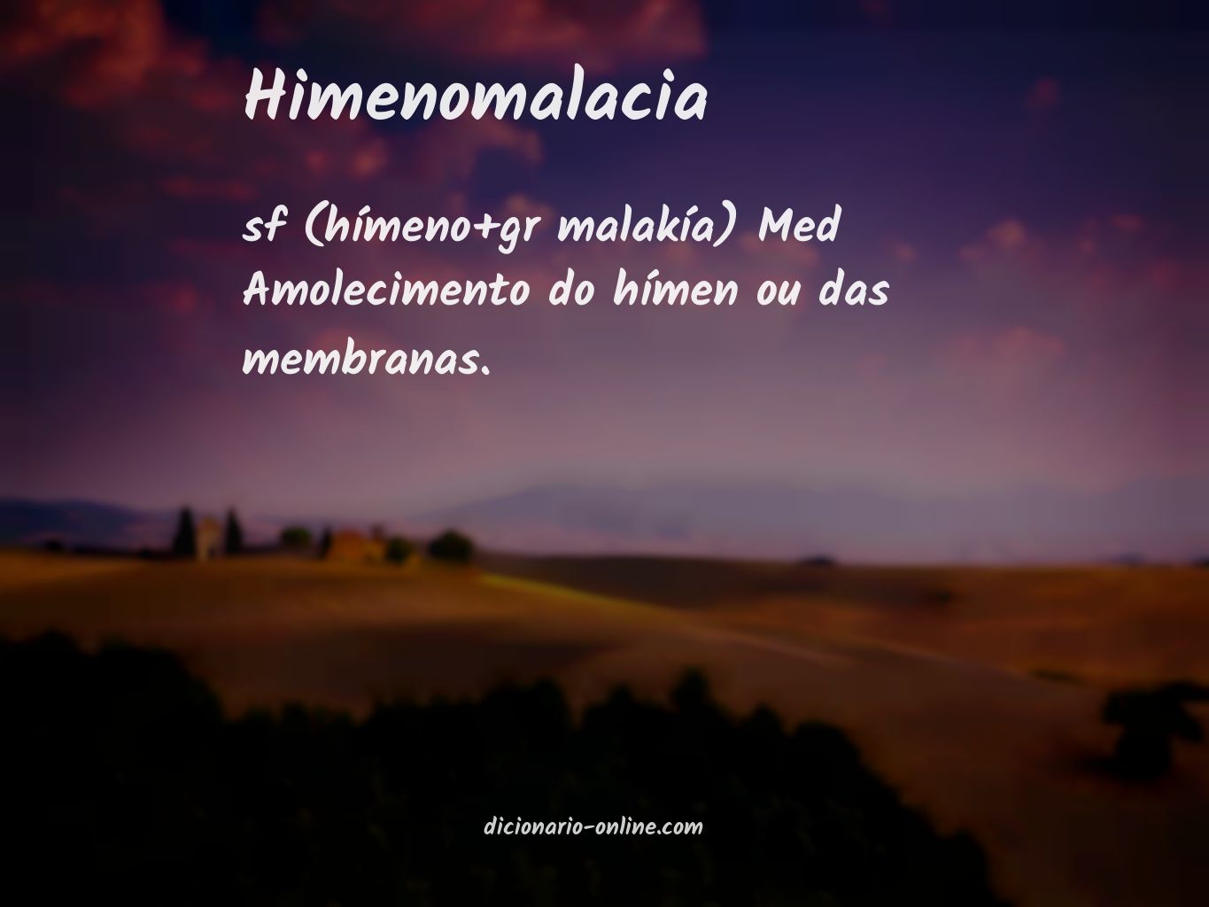 Significado de himenomalacia