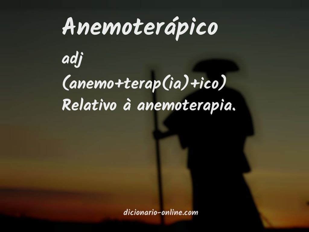 Significado de anemoterápico