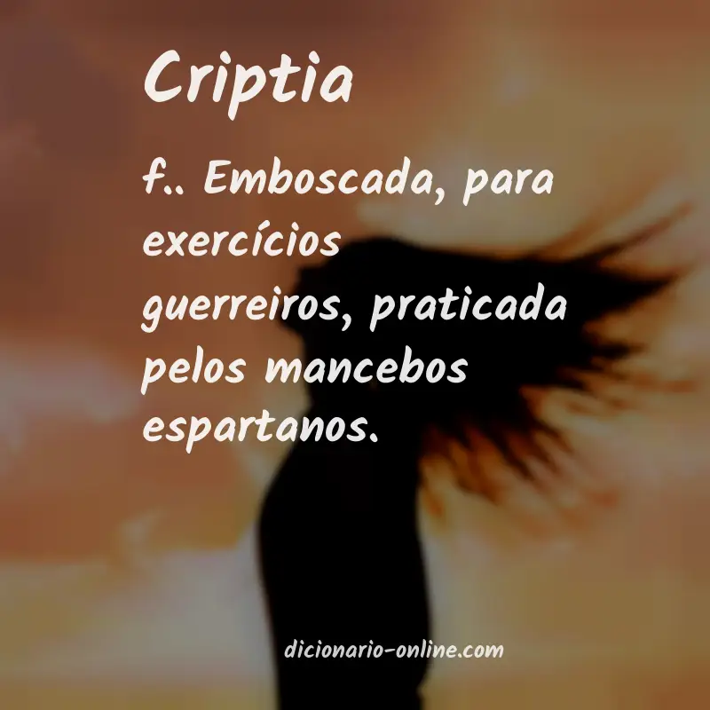Significado de criptia