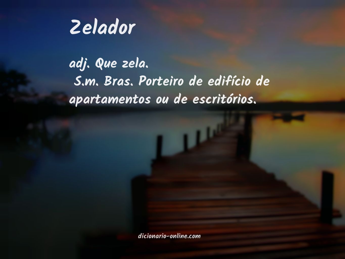 Significado de zelador