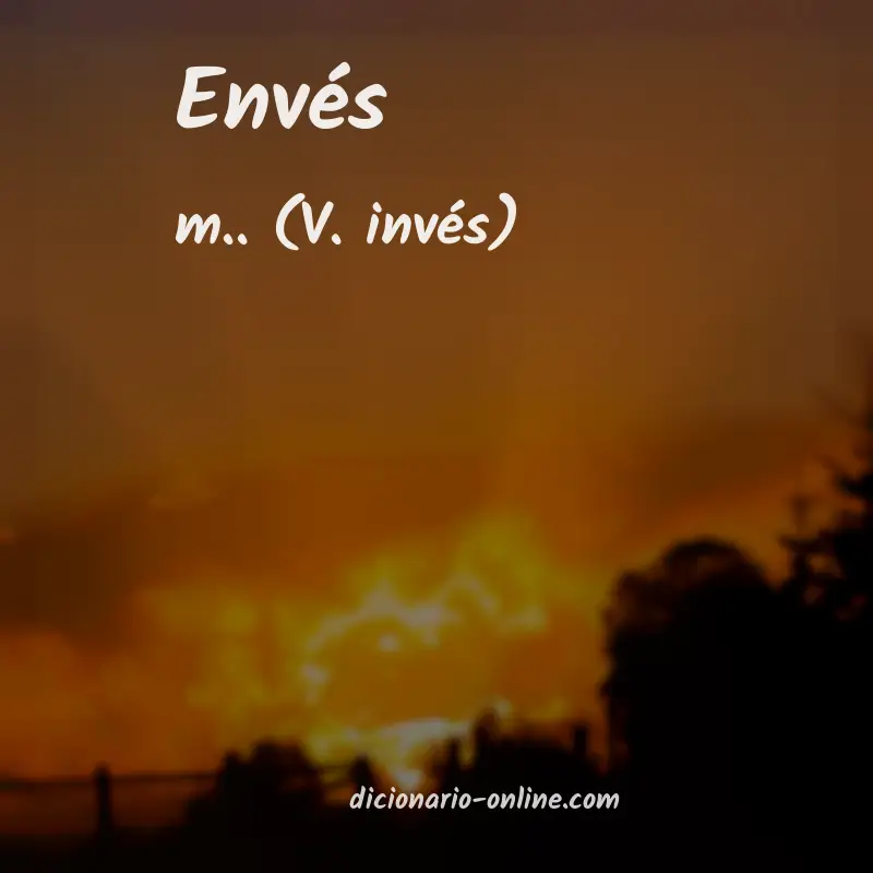 Significado de envés