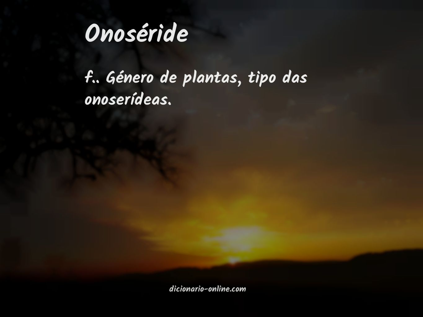 Significado de onoséride