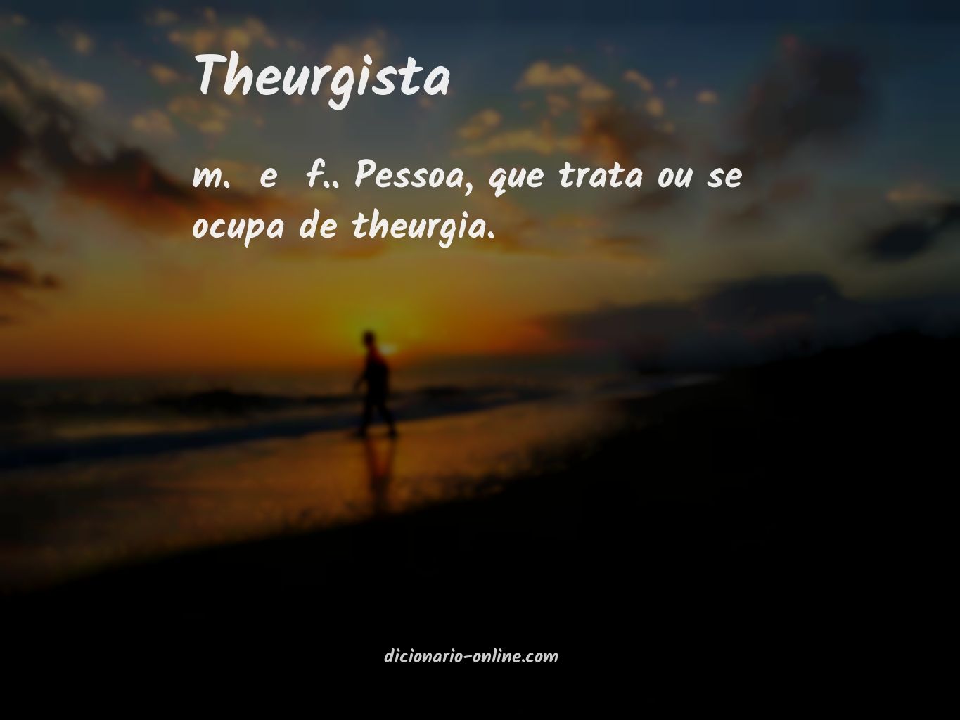 Significado de theurgista