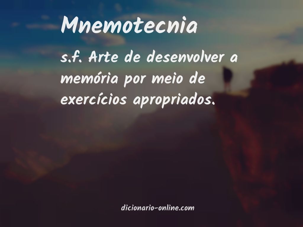 Significado de mnemotecnia