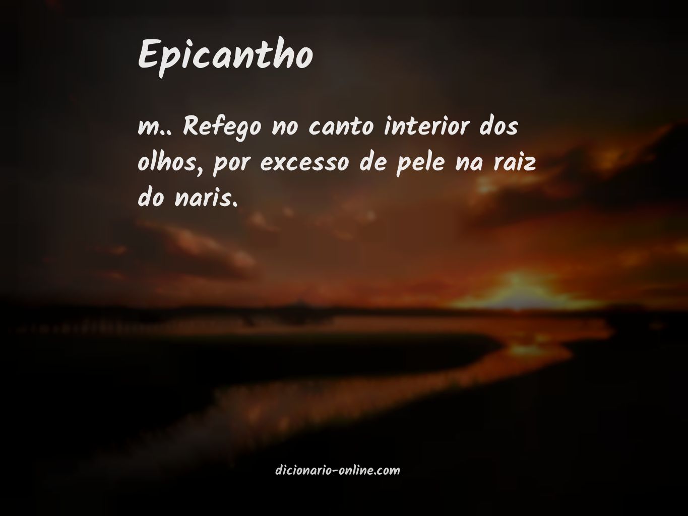 Significado de epicantho