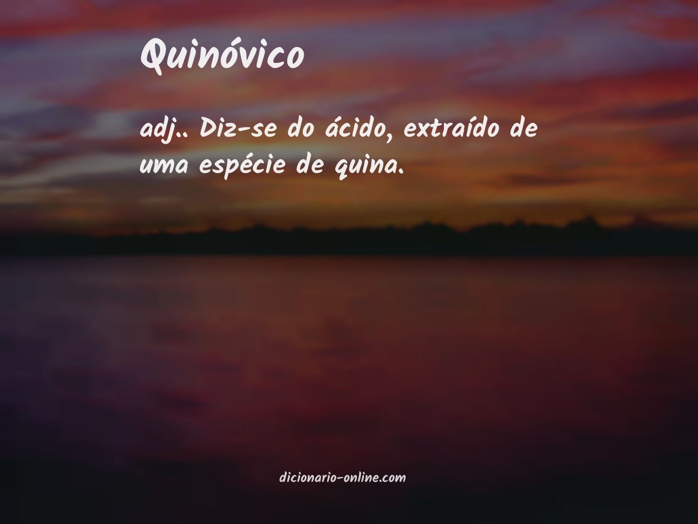 Significado de quinóvico