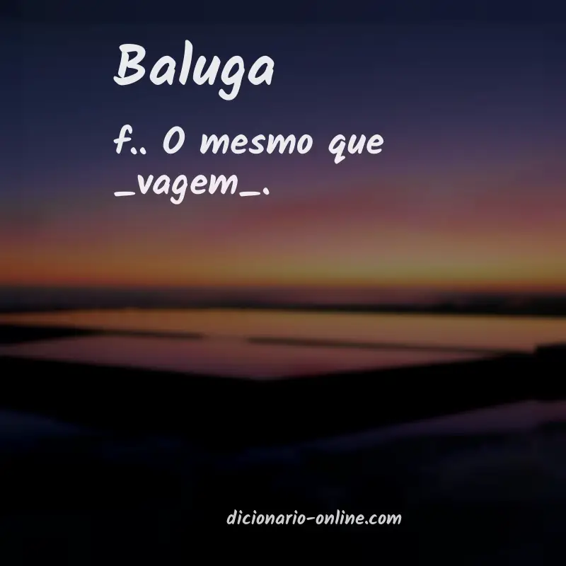 Significado de baluga