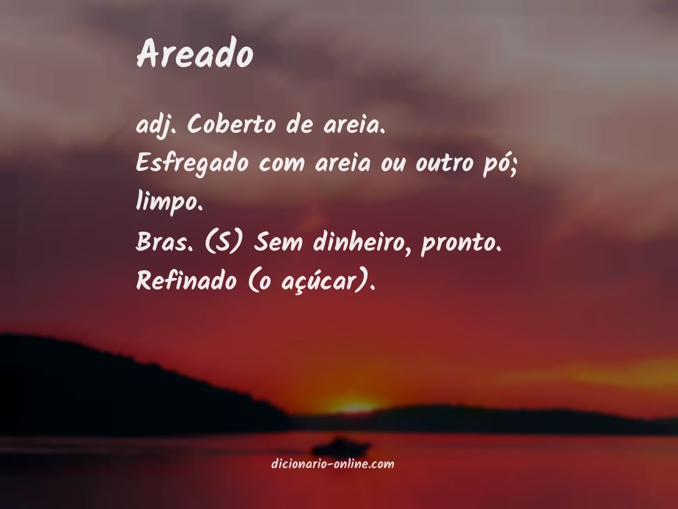 Significado de areado