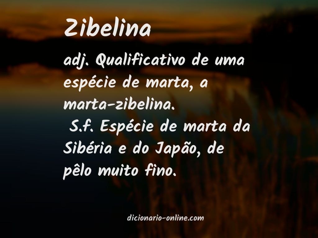 Significado de zibelina