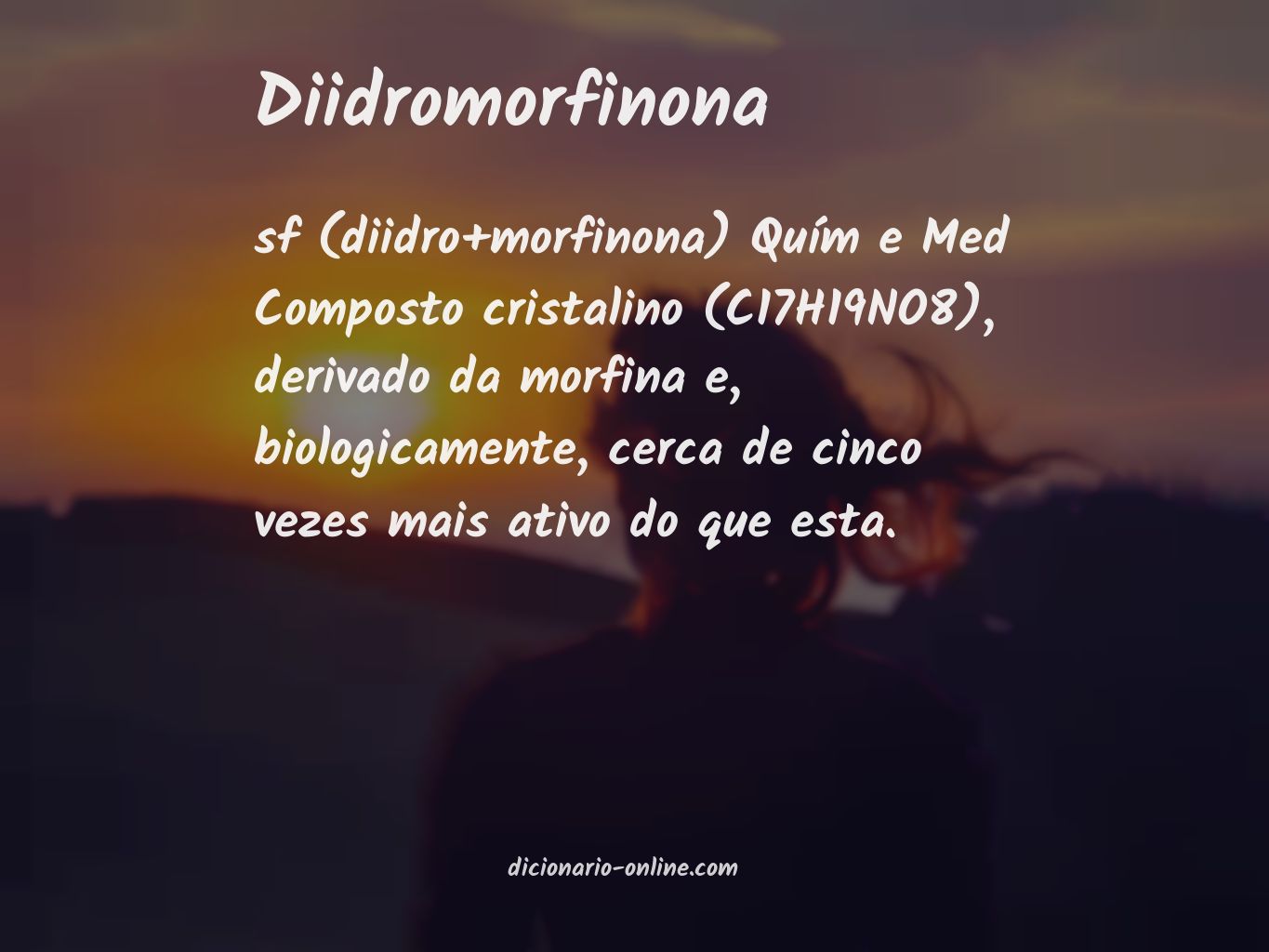 Significado de diidromorfinona