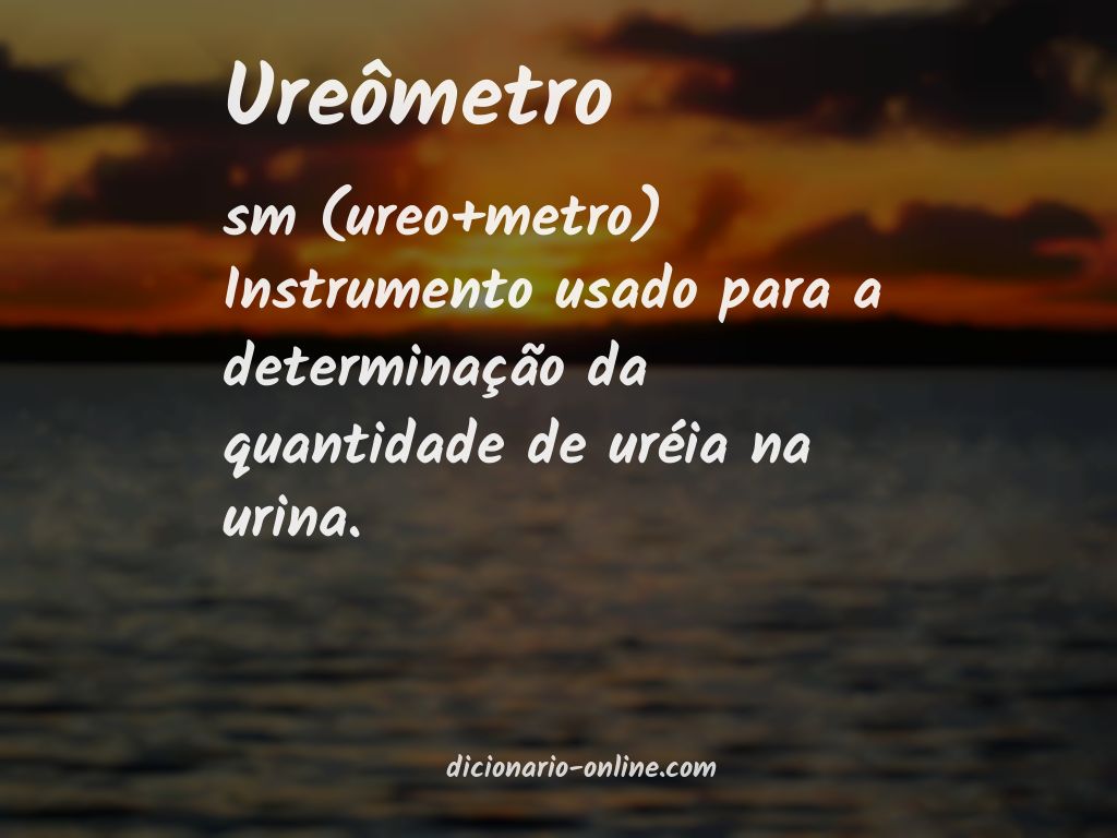 Significado de ureômetro