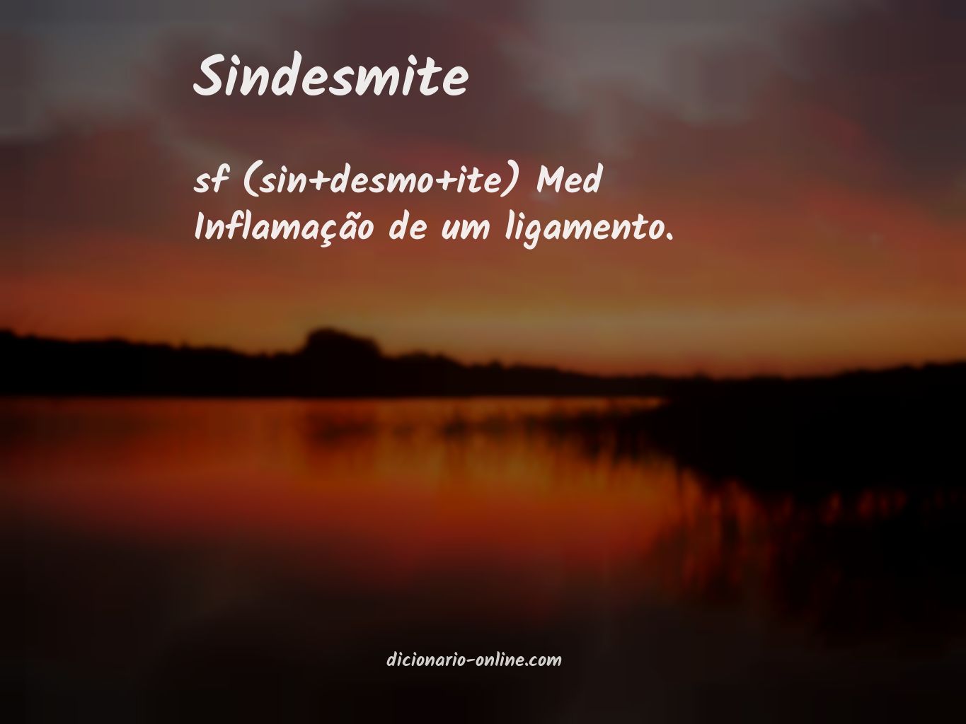 Significado de sindesmite