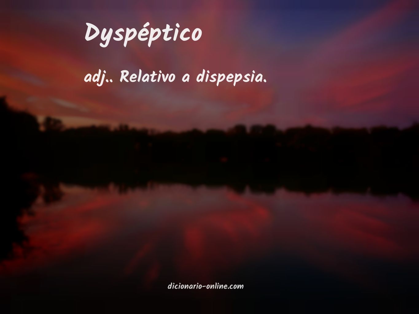 Significado de dyspéptico