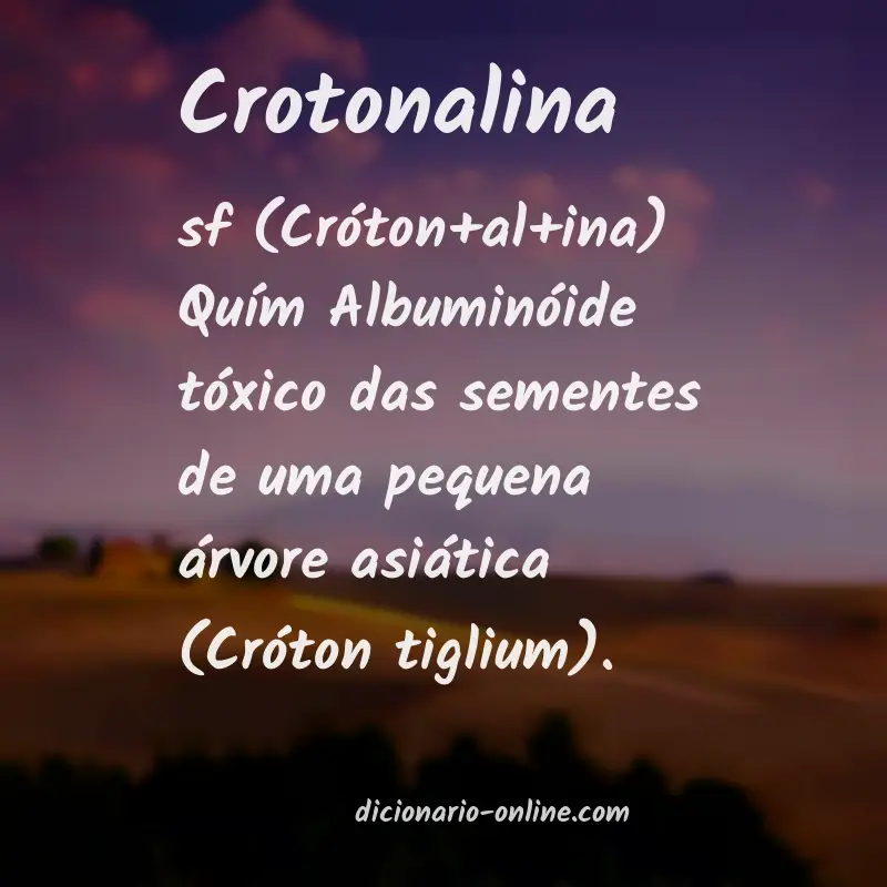 Significado de crotonalina