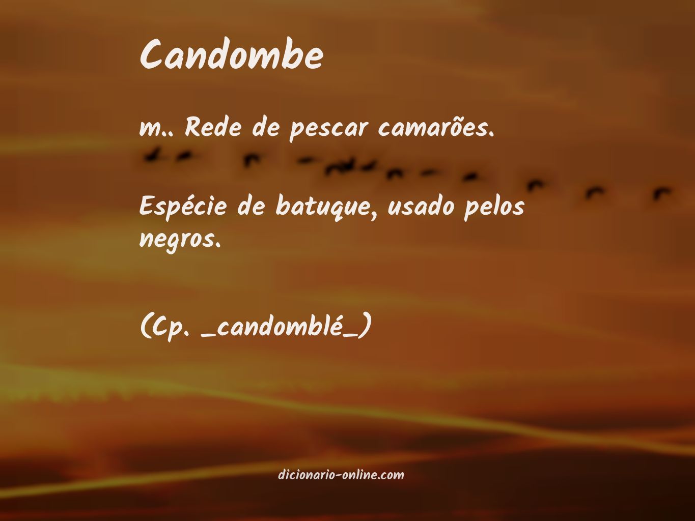 Significado de candombe