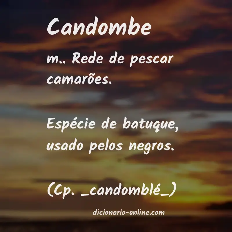 Significado de candombe