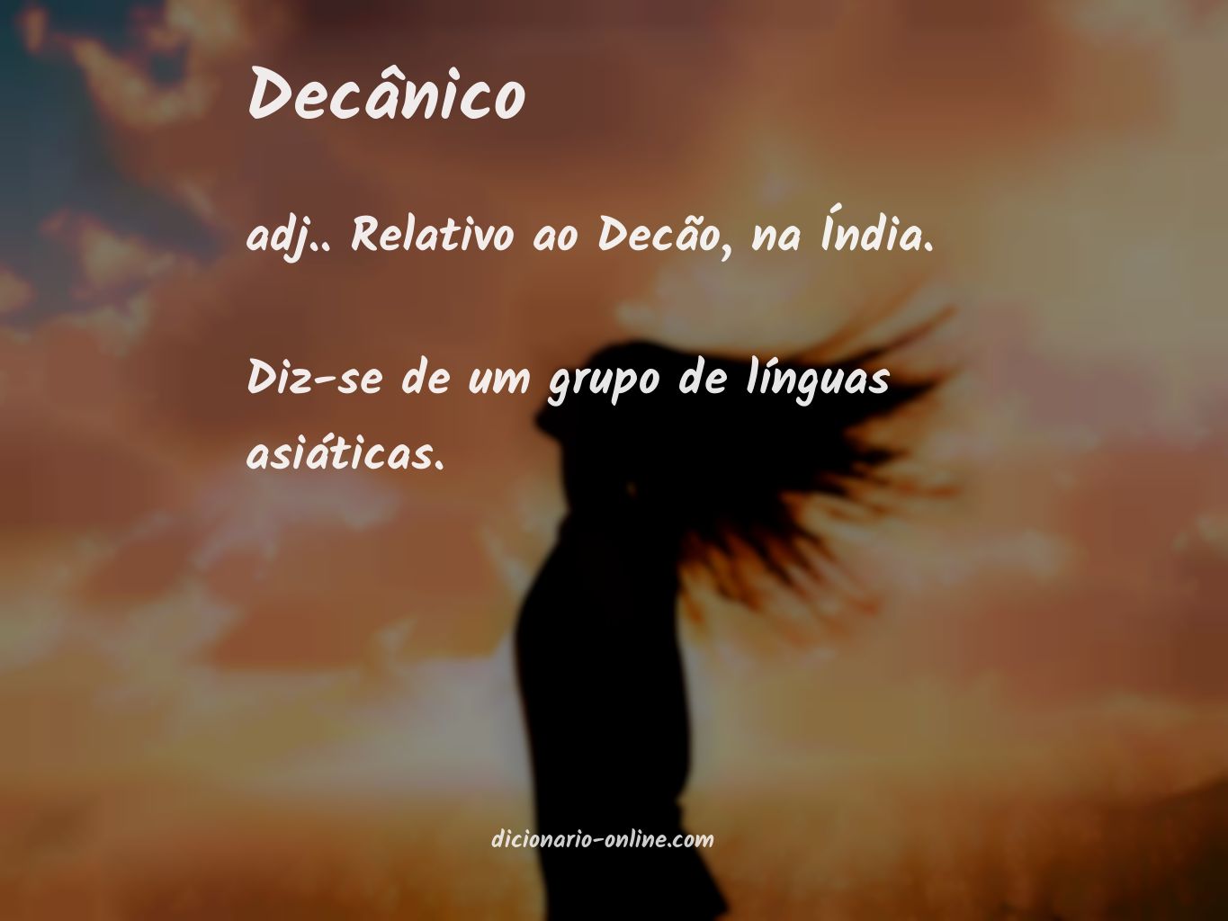 Significado de decânico