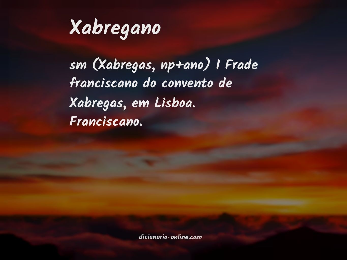 Significado de xabregano