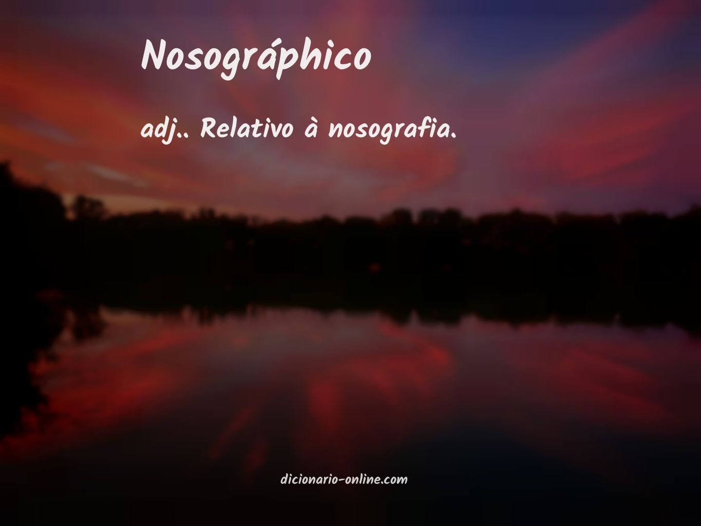 Significado de nosográphico