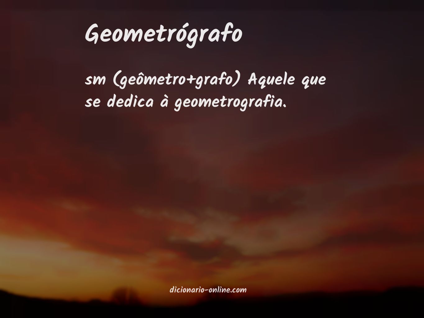 Significado de geometrógrafo