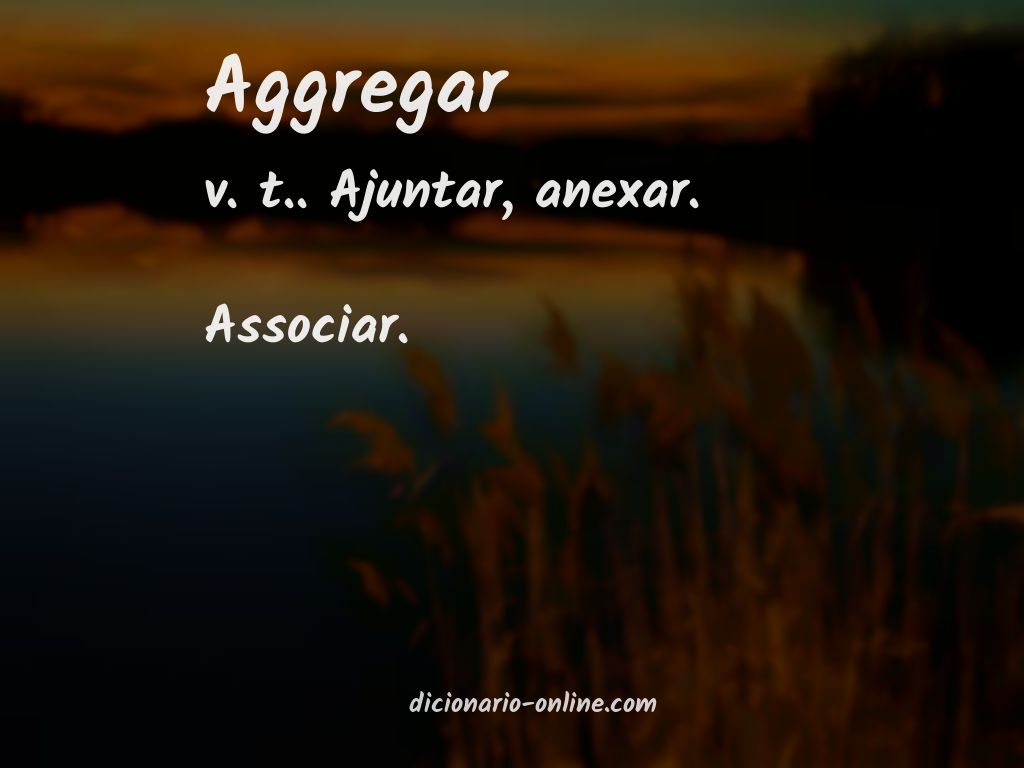 Significado de aggregar