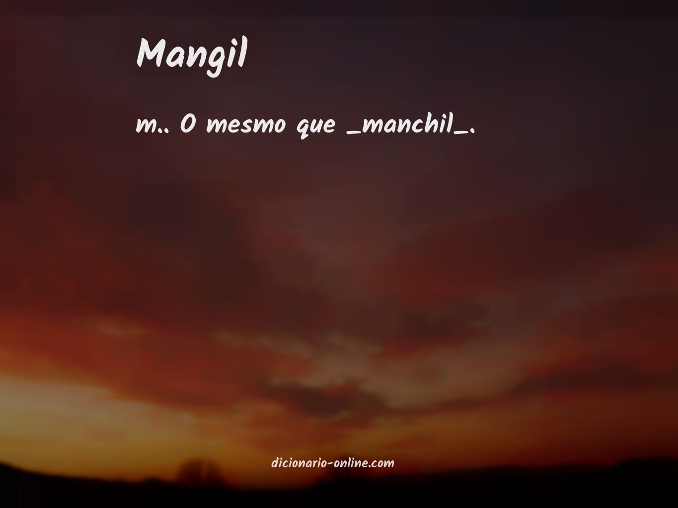 Significado de mangil