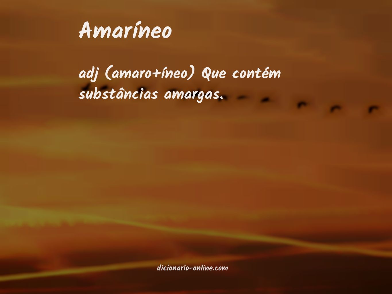 Significado de amaríneo