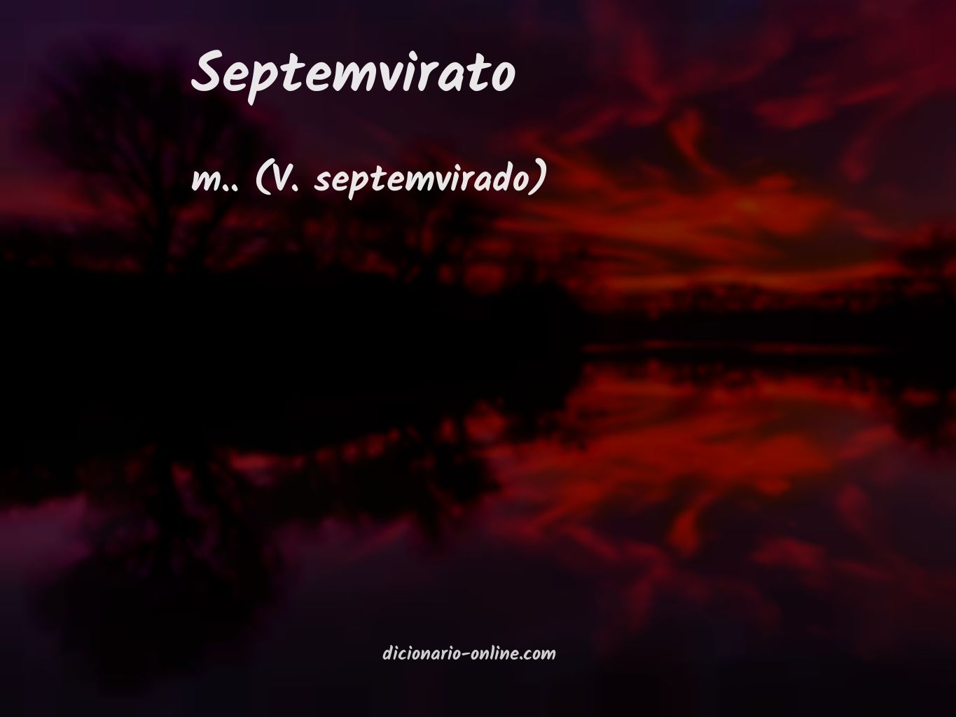 Significado de septemvirato