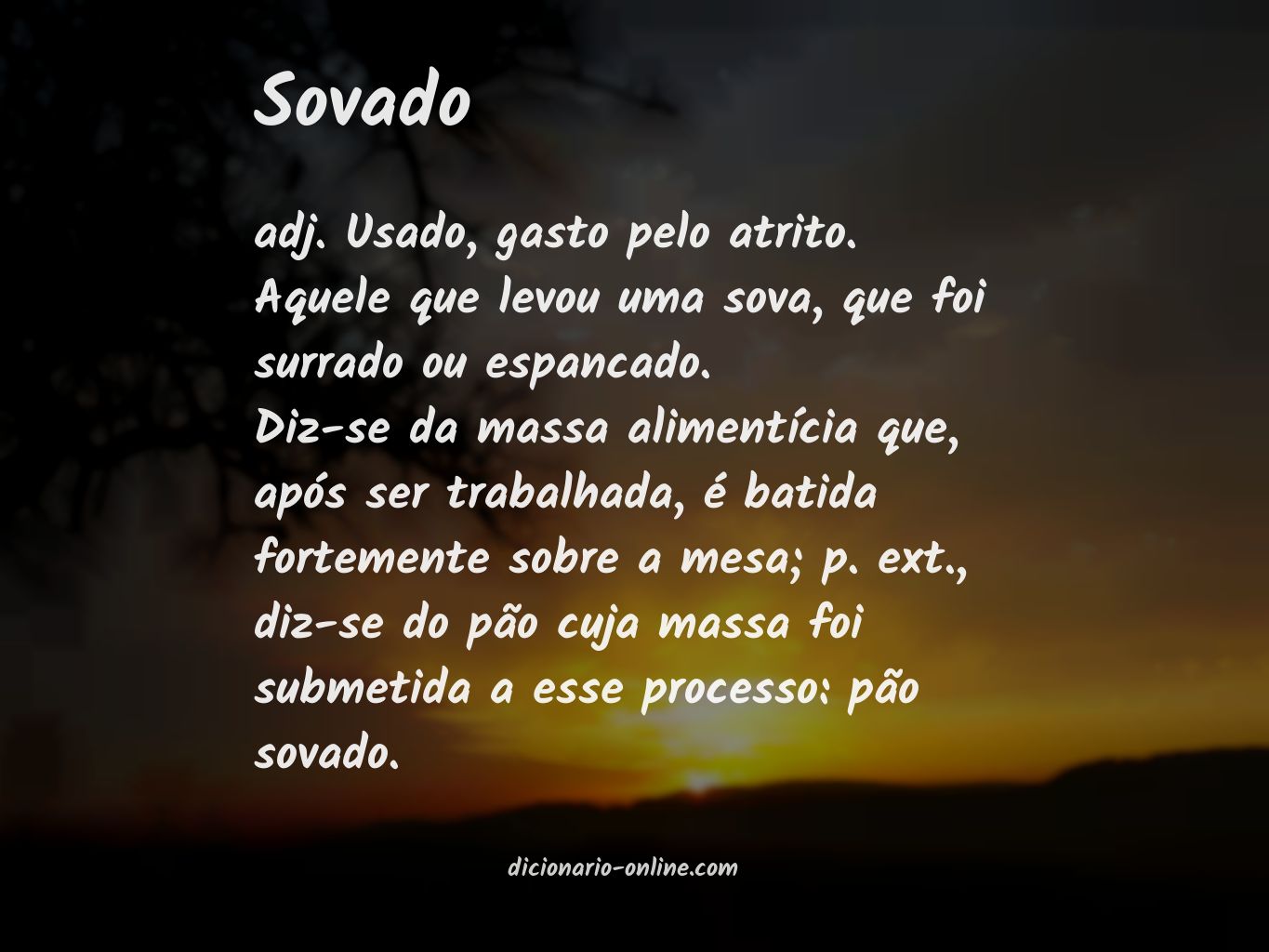 Significado de sovado