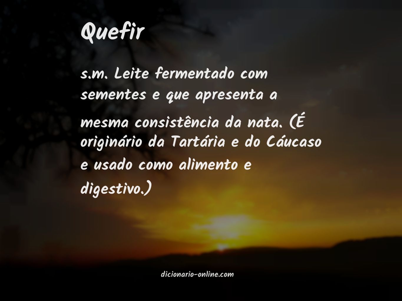 Significado de quefir