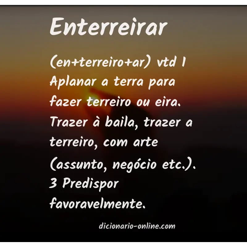 Significado de enterreirar