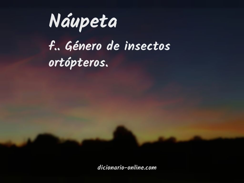 Significado de náupeta