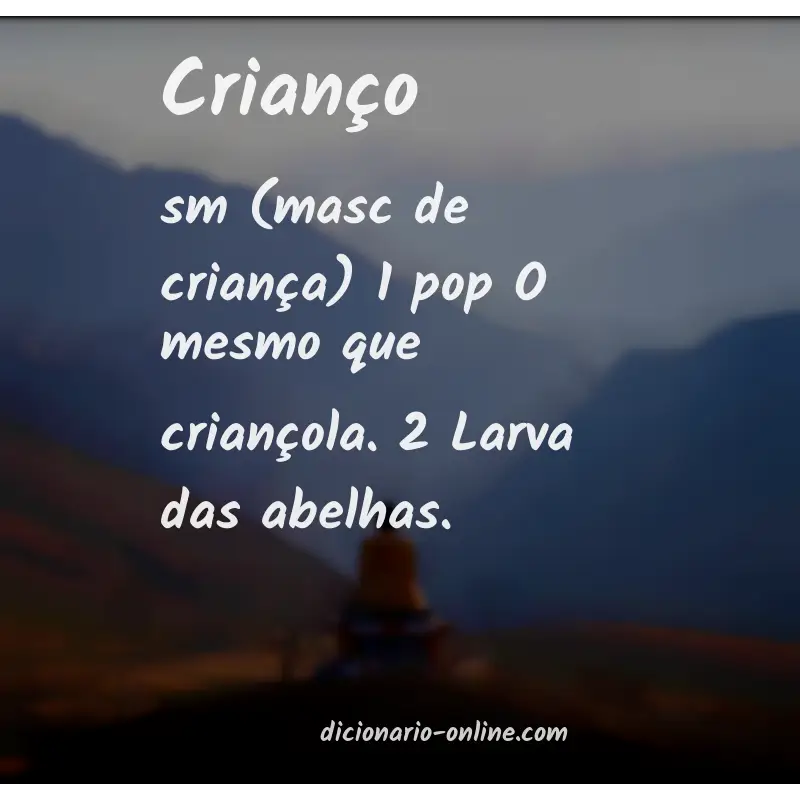 Significado de crianço