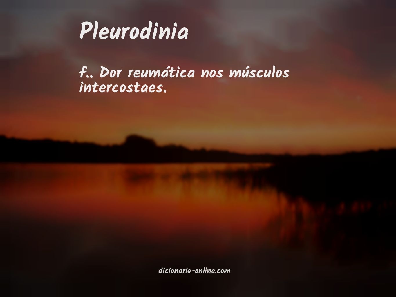 Significado de pleurodinia