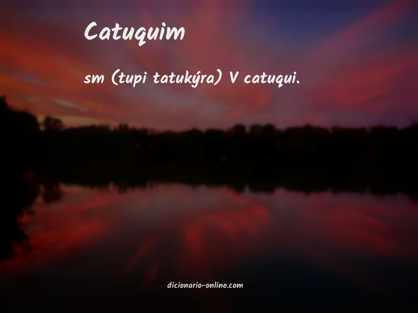 Significado de catuquim