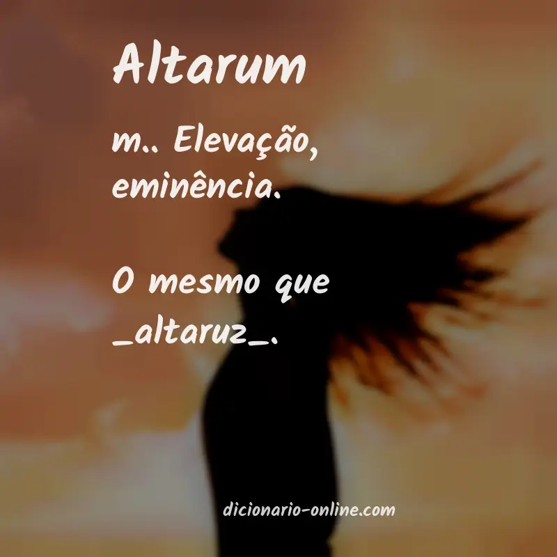 Significado de altarum