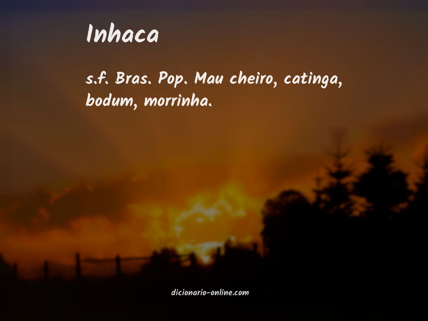 Significado de inhaca