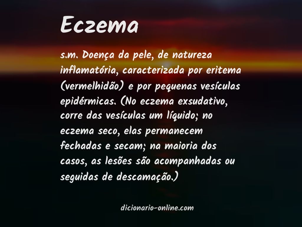 Significado de eczema