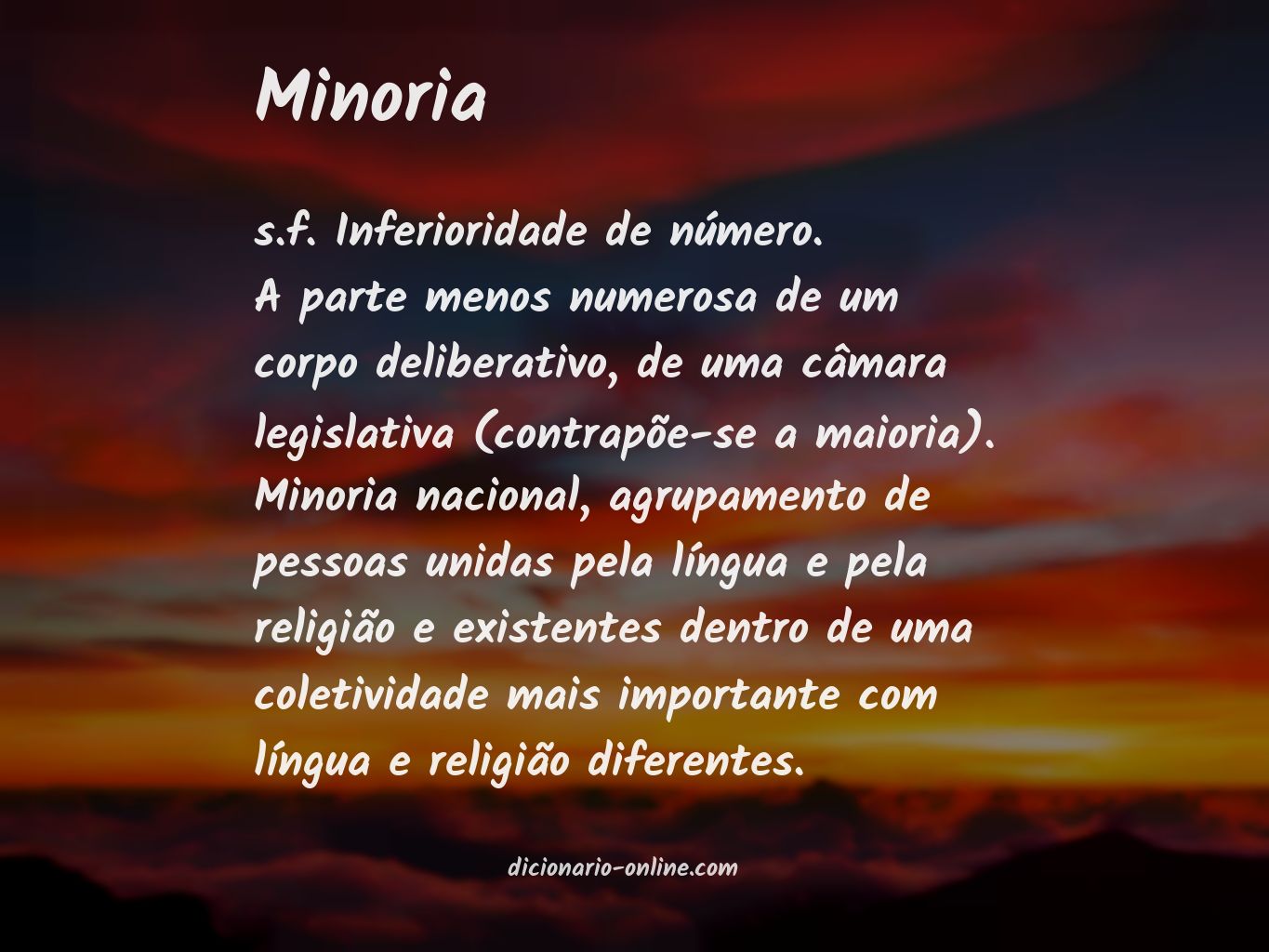 Significado de minoria