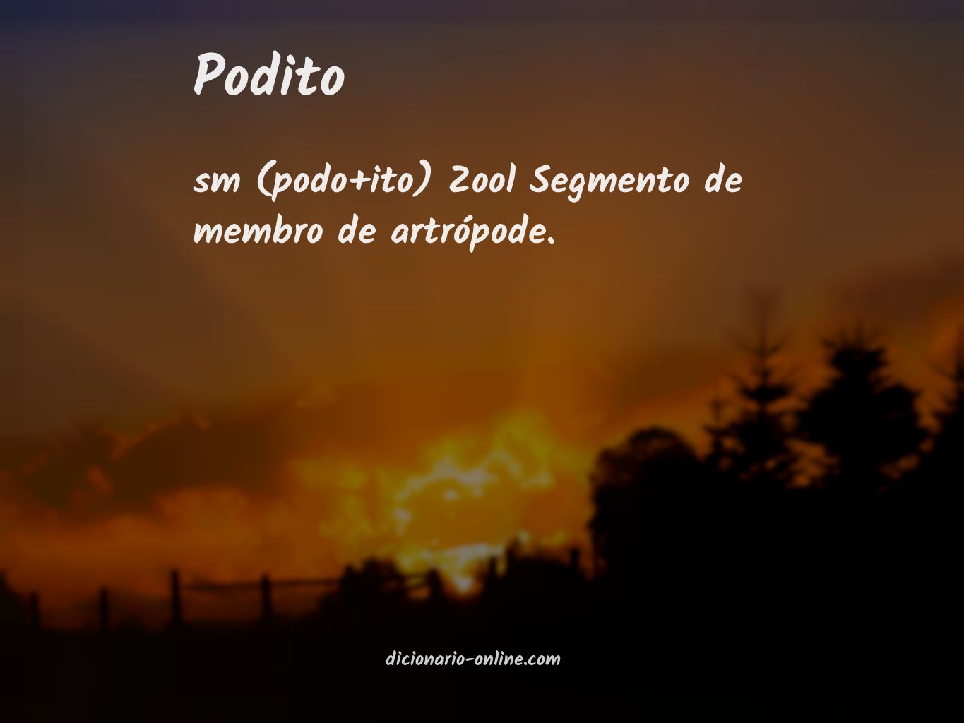 Significado de podito