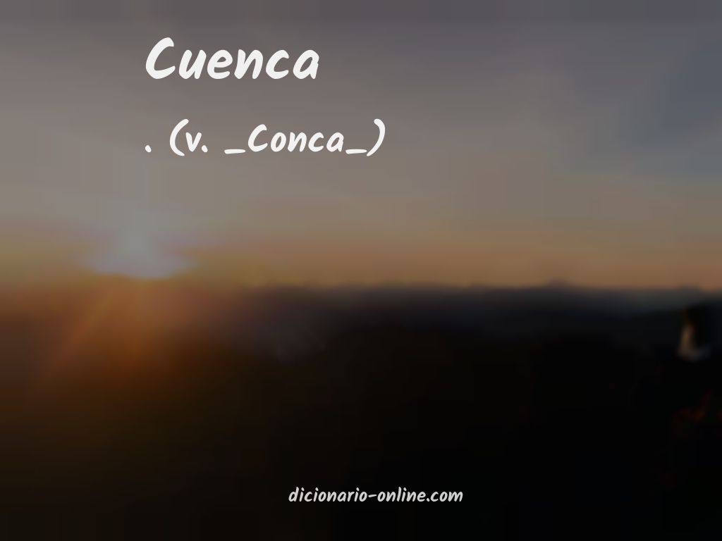 Significado de cuenca